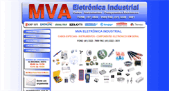 Desktop Screenshot of mvaeletronica.com.br