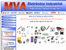 Tablet Screenshot of mvaeletronica.com.br